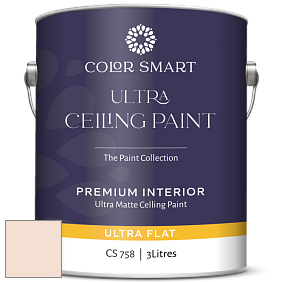 COLOR SMART CS 758 ULTRA CEILING PAINT ультраматовая краска цвет 894 Sheer Pink
