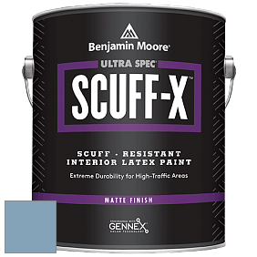 Benjamin Moore 484 Ultra Spec SCUFF-X Interior Matte Finish краска цвет 838 Denim Wash