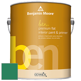 Benjamin Moore Ben W625 Premium Interior Latex Flat краска цвет 2042-20 Reef Green