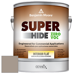 Benjamin Moore 355 Super Hide Zero Voc Interior Flat краска цвет 1544 Waynesboro Taupe
