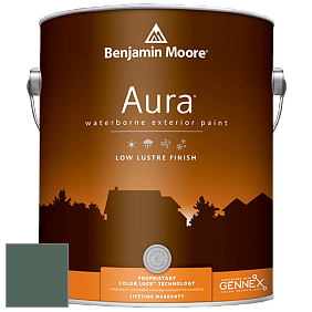 Benjamin Moore Aura 634 Waterborne Exterior Low Lustre Finish краска цвет 693 Under the Sea