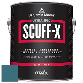 Benjamin Moore 486 Ultra Spec SCUFF-X Interior Satin Finish краска цвет 749 Bainbridge Blue
