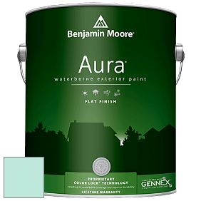 Benjamin Moore Aura 629 Waterborne Exterior Flat Finish краска цвет 2047-60 Ocean Spray