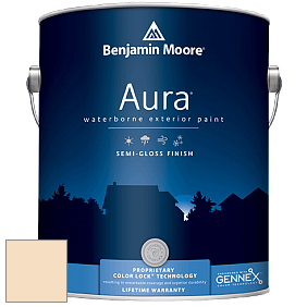 Benjamin Moore Aura 632 Waterborne Exterior Semi-Gloss Finish краска цвет 916 Cookie Dough