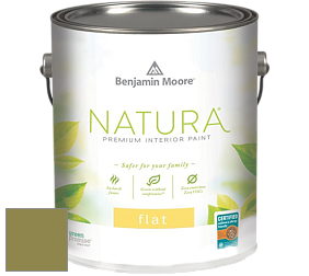 Benjamin Moore 512 Natura Interior Flat Finish матовая краска цвет NCS S 4040-G70Y 