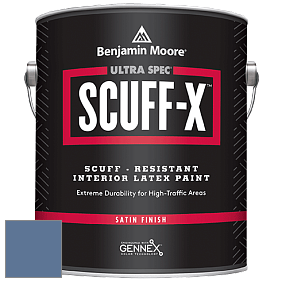 Benjamin Moore 486 Ultra Spec SCUFF-X Interior Satin Finish краска цвет 825 Blue Nova