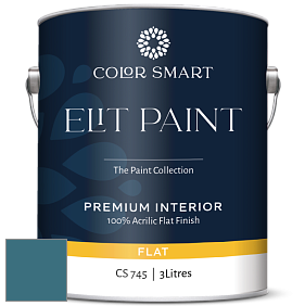 COLOR SMART CS 745 ELIT PAINT глубокоматовая моющаяся краска цвет 749 Bainbridge Blue