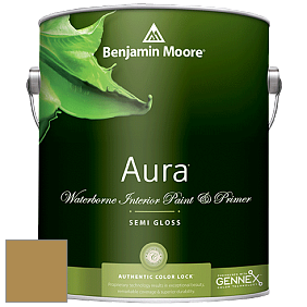 Benjamin Moore Aura 528 Waterborne Interior Semi-gloss Finish краска цвет 280 Renaissance Gold