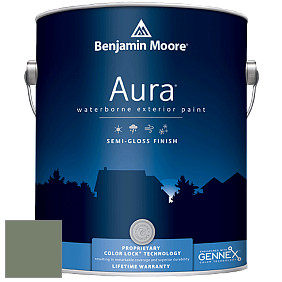 Benjamin Moore Aura 632 Waterborne Exterior Semi-Gloss Finish краска цвет 446 Pinelands