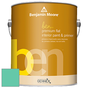 Benjamin Moore Ben W625 Premium Interior Latex Flat краска цвет 614 St. Patty's Day