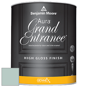 Benjamin Moore Aura 148 Grand Entrance High Gloss эмаль цвет 709 Heavenly Blue