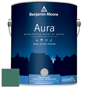 Benjamin Moore Aura 632 Waterborne Exterior Semi-Gloss Finish краска цвет 623 Deep Sea