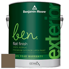 Benjamin Moore Ben 541 Waterborne Exterior Flat Finish краска цвет AF-120 