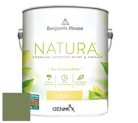 Benjamin Moore 514 Natura Interior Semi-Gloss Finish краска цвет 546 Courtyard Green