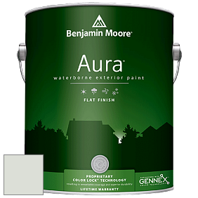 Benjamin Moore Aura 629 Waterborne Exterior Flat Finish краска цвет 863 Pearl Gray