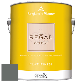Benjamin Moore 547 Regal Select Waterborne Interior Flat Finish краска цвет 1589 Kitty Gray
