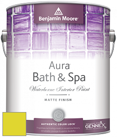 Benjamin Moore Aura 532 Bath & Spa Waterborne Interior Paint Matte Finish краска цвет NCS S 0570-G70Y 