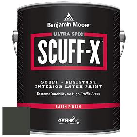 Benjamin Moore 486 Ultra Spec SCUFF-X Interior Satin Finish краска цвет RAL 6006 