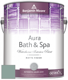 Benjamin Moore Aura 532 Bath & Spa Waterborne Interior Paint Matte Finish краска цвет 690 Grenada Villa