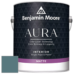 Benjamin Moore Aura 522 Interior Paint - Matte краска цвет 720 Bella Blue
