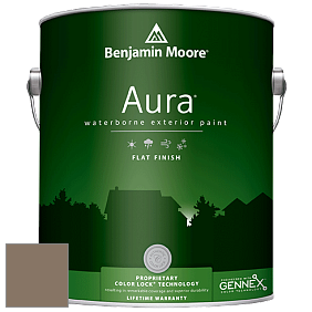 Benjamin Moore Aura 629 Waterborne Exterior Flat Finish краска цвет 999 Rustic Taupe