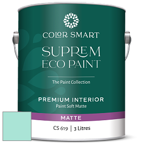 COLOR SMART CS 619 SUPREM ECO PAINT матовая краска цвет 654 Harbor Side Teal