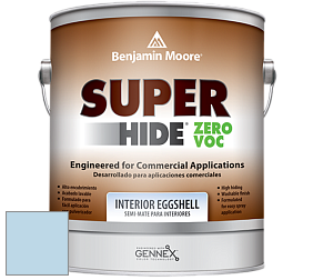 Benjamin Moore 357 Super Hide Zero Voc Interior Eggshell краска цвет 814 Jet Stream
