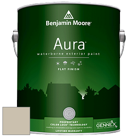 Benjamin Moore Aura 629 Waterborne Exterior Flat Finish краска цвет 976 Coastal Fog