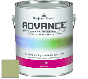 Benjamin Moore 792 Advance Interior Paint-Satin эмаль цвет 543 Woodland Hills Green