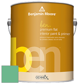 Benjamin Moore Ben W625 Premium Interior Latex Flat краска цвет 580 Arlington Green