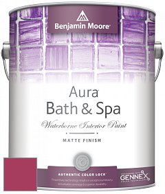 Benjamin Moore Aura 532 Bath & Spa Waterborne Interior Paint Matte Finish краска цвет 2079-20 Blushing Red