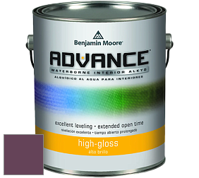 Benjamin Moore 794 Advance Interior Paint-High Gloss глянцевая алкидная эмаль цвет 2074-10 Grape Juice
