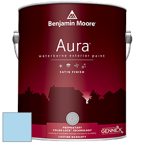 Benjamin Moore Aura 631 Waterborne Exterior Satin Finish краска цвет 2064-60 Bluebelle