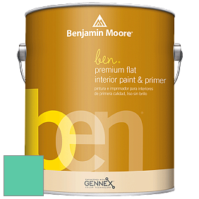 Benjamin Moore Ben W625 Premium Interior Latex Flat краска цвет 2045-40 Bahama Green