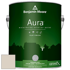 Benjamin Moore Aura 629 Waterborne Exterior Flat Finish краска цвет 972 Alaskan Skies