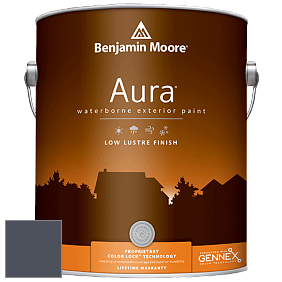 Benjamin Moore Aura 634 Waterborne Exterior Low Lustre Finish краска цвет 833 Evening Sky