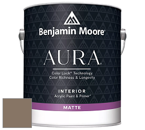 Benjamin Moore Aura 522 Interior Paint - Matte краска цвет 999 Rustic Taupe