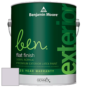 Benjamin Moore Ben 541 Waterborne Exterior Flat Finish краска цвет 2116-60 Touch of Gray