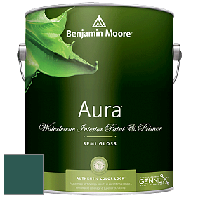 Benjamin Moore Aura 528 Waterborne Interior Semi-gloss Finish краска цвет 2048-10 Sherwood Forest