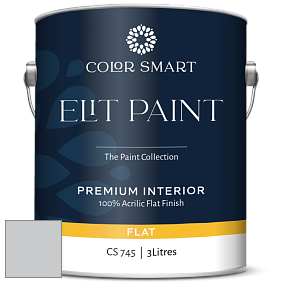COLOR SMART CS 745 ELIT PAINT глубокоматовая моющаяся краска цвет 1612 Pelican Gray