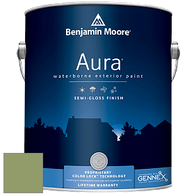 Benjamin Moore Aura 632 Waterborne Exterior Semi-Gloss Finish краска цвет 545 Buckingham Gardens