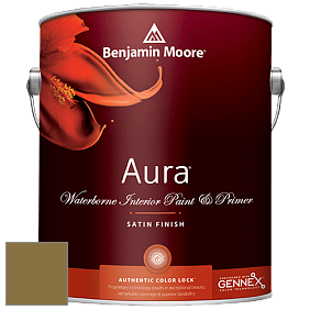 Benjamin Moore Aura 526 Waterborne Interior Satin Finish покрытие цвет RAL 8000 
