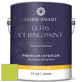COLOR SMART CS 758 ULTRA CEILING PAINT ультраматовая краска цвет NCS S 0565-G50Y 