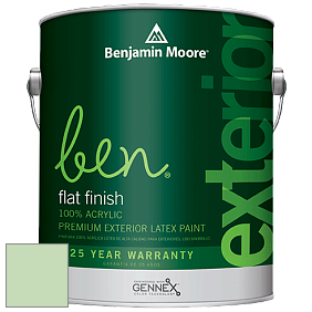 Benjamin Moore Ben 541 Waterborne Exterior Flat Finish краска цвет 549 Honeydew