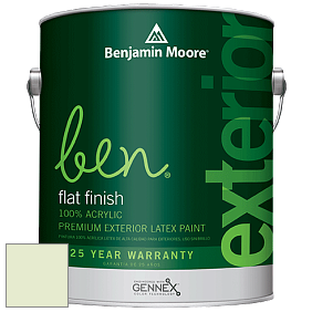 Benjamin Moore Ben 541 Waterborne Exterior Flat Finish краска цвет 421 Green Cove Springs