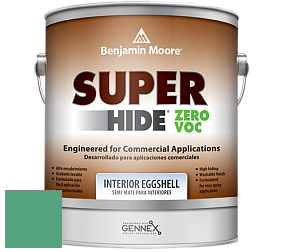 Benjamin Moore 357 Super Hide Zero Voc Interior Eggshell краска цвет 593 Island Getaway