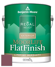 Benjamin Moore W105 Regal Select Exterior Paint-MoorLife Flat Finish краска цвет 2082-30 Cherokee Brick