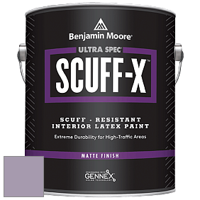 Benjamin Moore 484 Ultra Spec SCUFF-X Interior Matte Finish краска цвет 1383 Iris Bliss