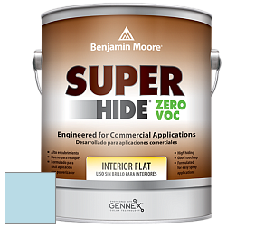 Benjamin Moore 355 Super Hide Zero Voc Interior Flat краска цвет 793 Watercolor Blue