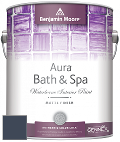 Benjamin Moore Aura 532 Bath & Spa Waterborne Interior Paint Matte Finish краска цвет 2061-10 Deep Royal